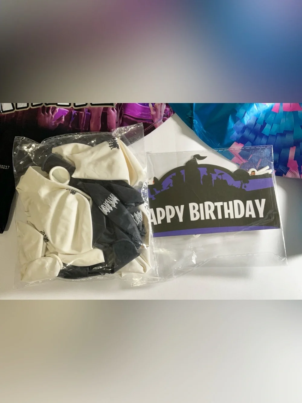 Fortnite Video Game Birthday Party Supplies Includes Foil Balloons Cake Topper
